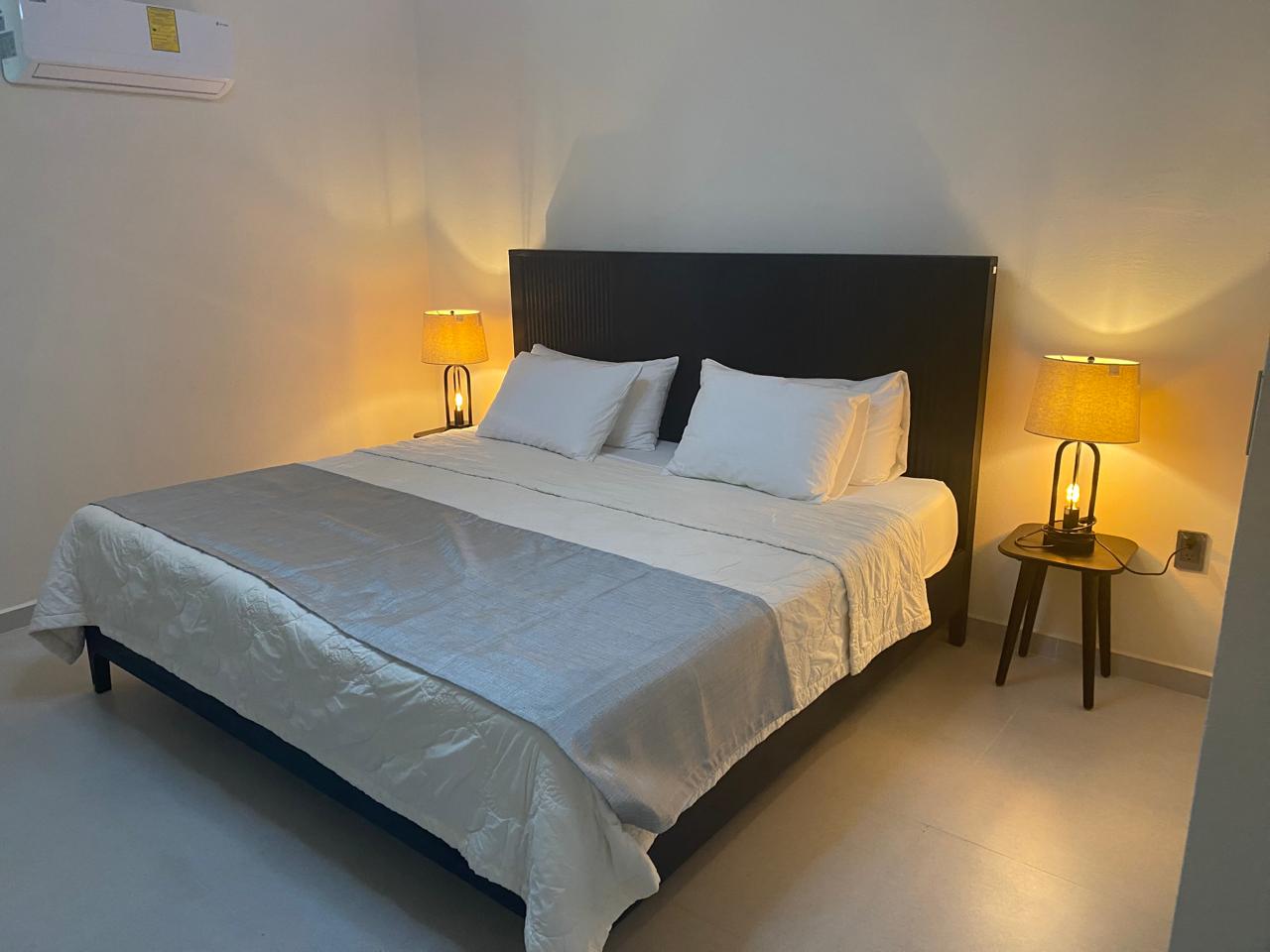 Recámara Bungalow Villas vacacionales en Puerto Escondido Oaxaca